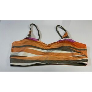 Prana Willow‎ Falls Reversible Top Women's Sz L Waves Orange Purple Green NWT